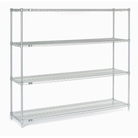 NEXEL Stainless Steel Wire Shelving, 72W x 18D x 63H 18726S